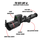 TU 651 LRF-A Thermal Rifle Scope with Laser Rangefinder